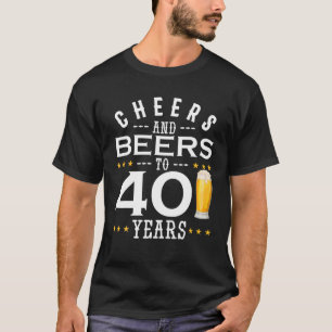 T-shirt Salades Et Bières À 40 Ans Boire Anniversaire Gi