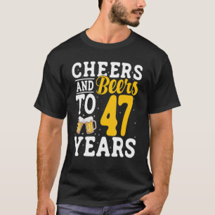 T-shirt Salades et bières à 47 ans Bière Boire 47 Année
