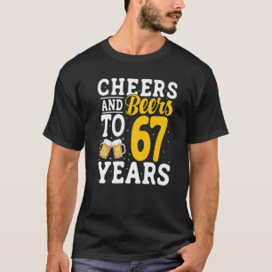 T-shirt Salades et bières à 67 ans Bière Boire 67 Année