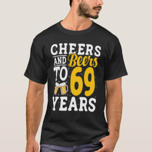 T-shirt Salades et bières à 69 ans Bière Boire 69 année