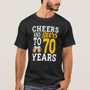 T-shirt Salades et bières à 70 ans Bière Boire 70 ans