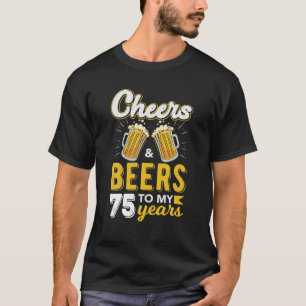 T-shirt Salades Et Bières À 75 Ans Boire