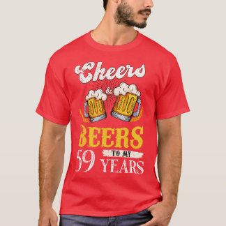 T-shirt Salades Et Bières vintages À Mon Anniversaire De 5