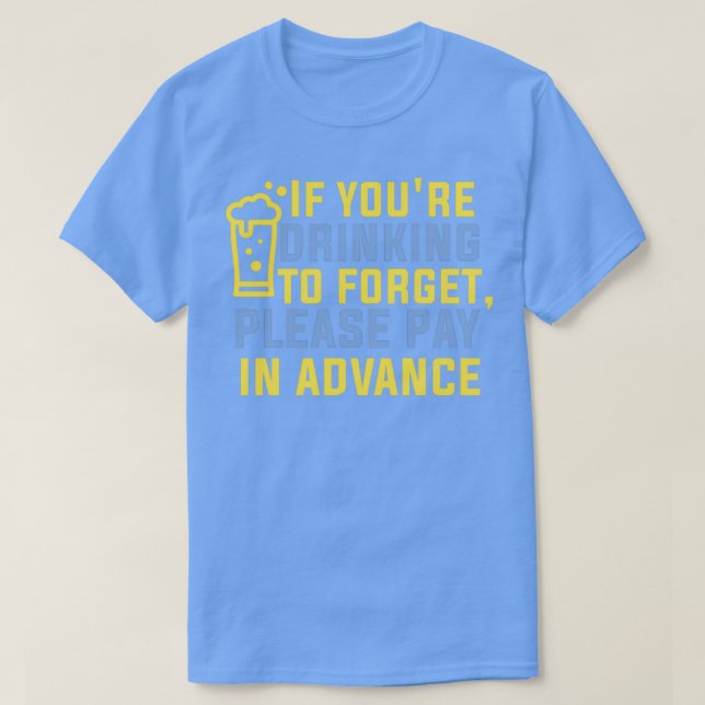 T-shirt salaire du barman (Design devant)