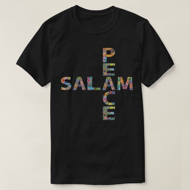 T-shirt SALAM paix arabe signifiant (Design devant)