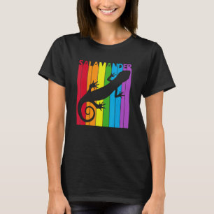 T-shirt Salamandre arc-en-ciel mignonne animal