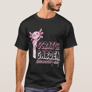T-shirt Salamandre de jardin à gratter Axolotl rose mignon