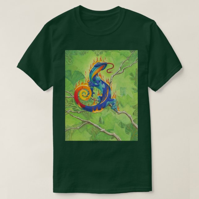 T-shirt Salamandre de lave (Design devant)
