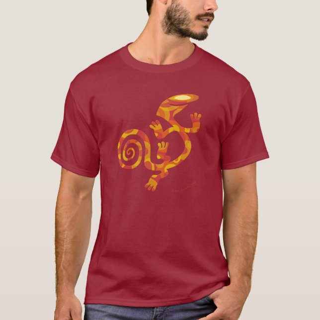 T-shirt Salamandre (imaginaire orange) (Devant)