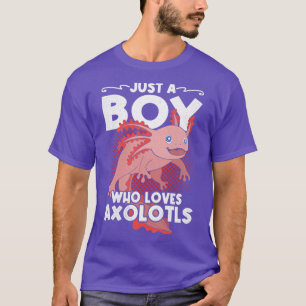 T-shirt Salamandre Mexicaine Juste Un Garçon Qui Aime Les