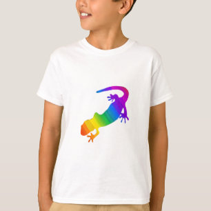 T-shirt Salamandre striée arc-en-ciel