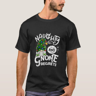 T-shirt Sale coquin et gnome regrets Gnomies drôle de Noël