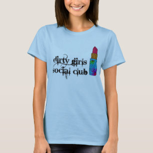 T-shirt sale de club social de filles