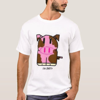 T-shirt sale de porc