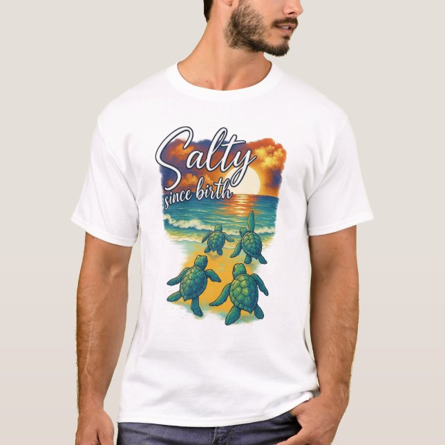 T-shirt salé depuis la naissance (Devant)