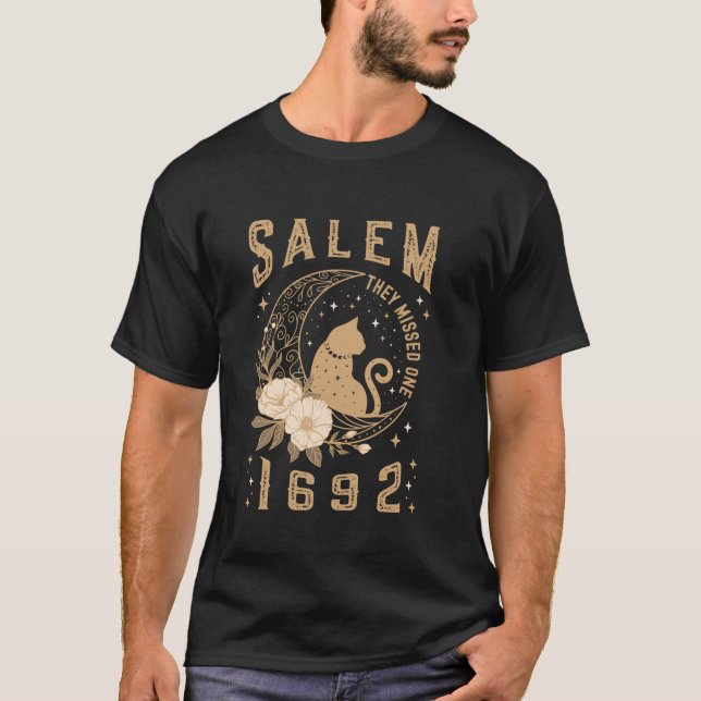 T-shirt Salem 1692 Ils Ont Manqué Un Procès De Sorcière Bl (Devant)