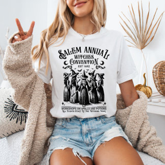 T-shirt Salem Annual Witches Convention Vintage Witchy