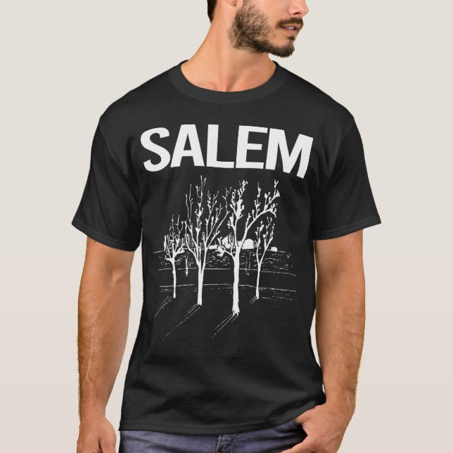 T-shirt Salem des arbres de rue (Devant)