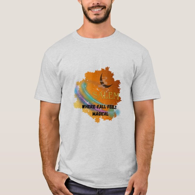 T-shirt Salem Fall Magic Rainbow Tee - Support End Witch (Devant)