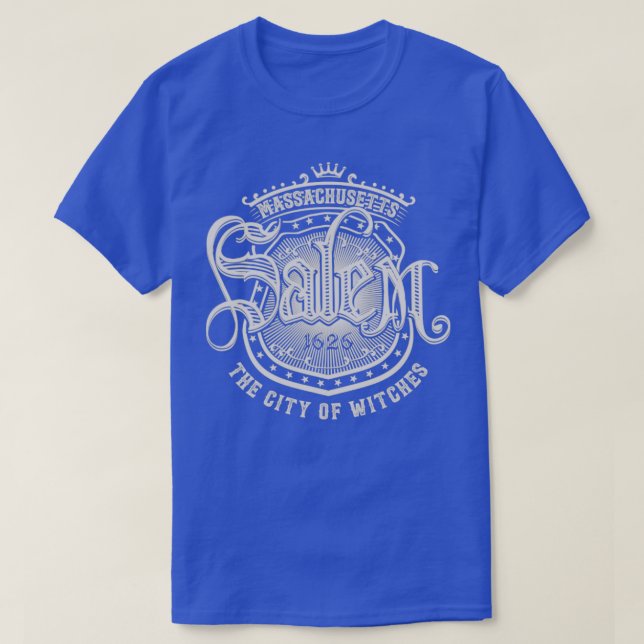 T-shirt Salem Massachusetts La Ville Des Sorcières (Design devant)