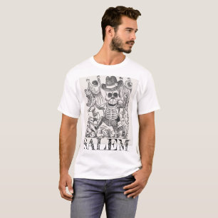 T-shirt Salem Massachusetts Occult Skull Tee, Homme