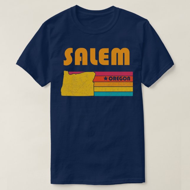 T-shirt Salem Oregon Souvenir Vintage (Design devant)
