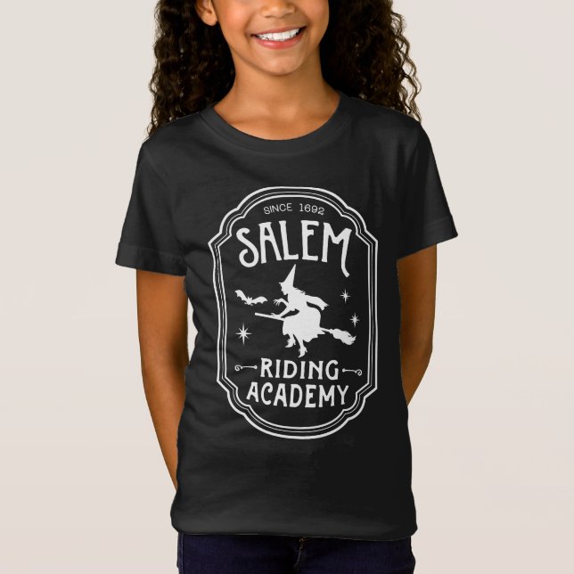 T-Shirt Salem Riding Academy Halloween Witch (Devant)