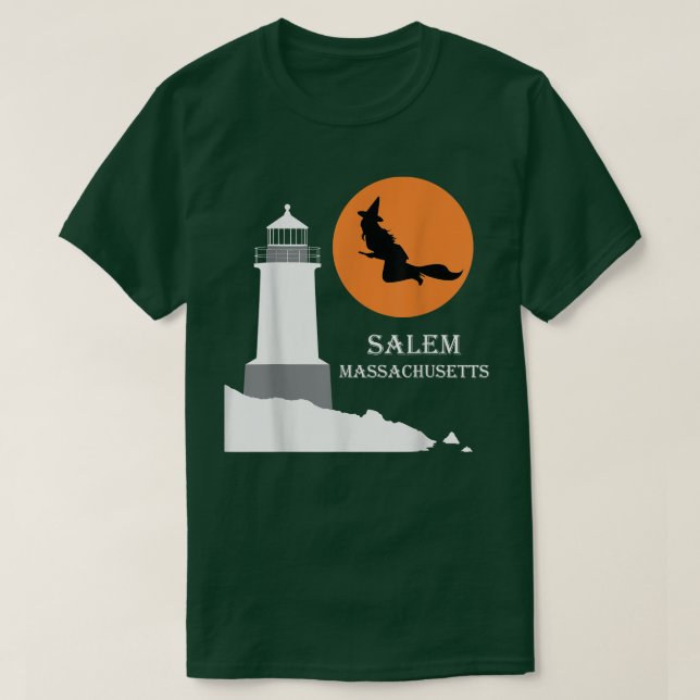 T-shirt Salem, Sorcière du Massachusetts  (Design devant)