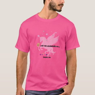T-shirt Salem Unicorn "Je suis ici pour les mythes légenda