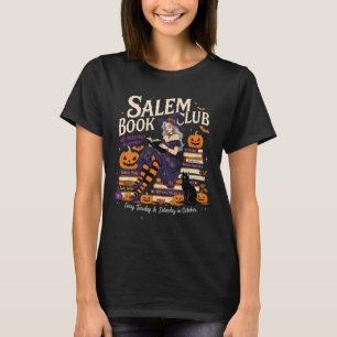 T-shirt Salem Witch Book Club Halloween Lecture Livre Love