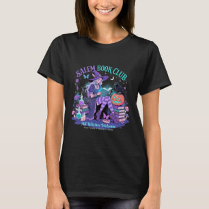 T-shirt Salem Witch Book Club Halloween Lecture Livre Love