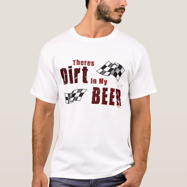T-shirt Saleté en rouge de bière (Devant)