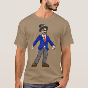 T-shirt Salle avec lunettes de soleil veste et cylindre