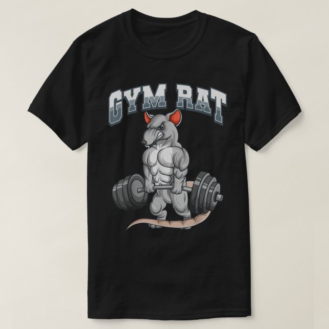 T-shirt Salle De Fitness Rat Fitness Bodybuilding (Design devant)