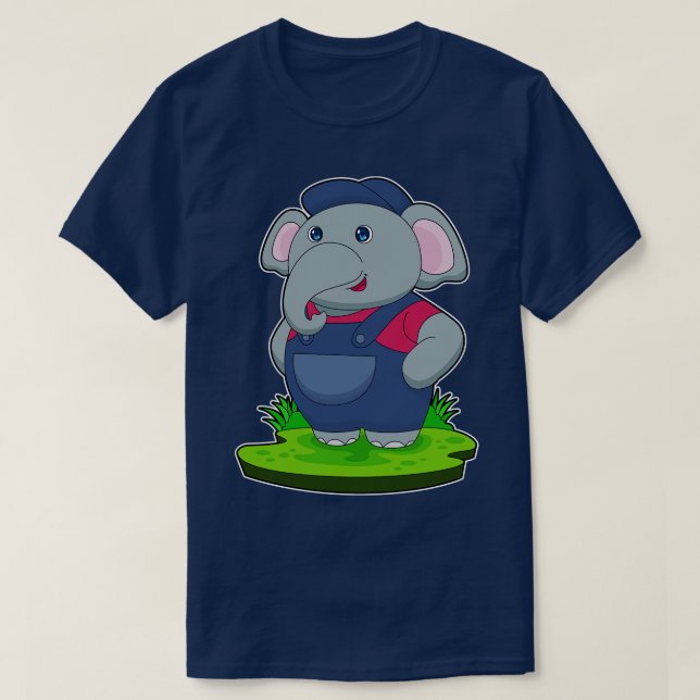 T-shirt Salle de l'artisan éléphant (Design devant)
