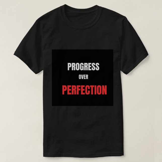 T-shirt Salle de musculation Powerlifting Progresser plutô (Design devant)