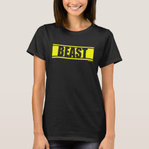 T-shirt Salle de sport Beast Gym Fitness Workout Gym Impre