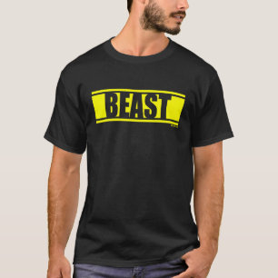 T-shirt Salle de sport Beast Gym Fitness Workout Gym Jaune