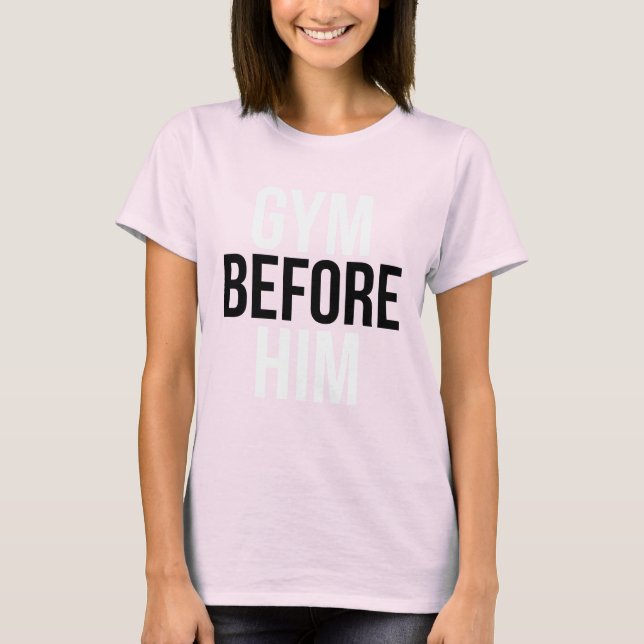T-shirt Salle de sport devant lui (Devant)