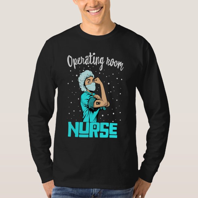 T-shirt Salle d'opération Nurse Tee, Rosie Le Riveter Nurs (Devant)
