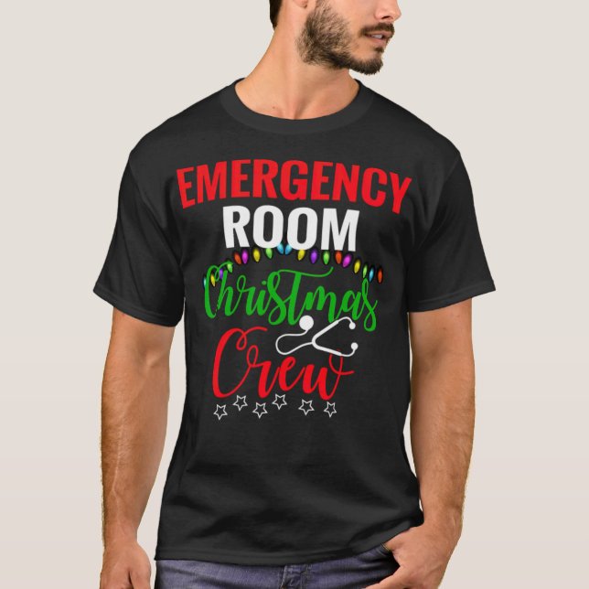 T-shirt Salle d'urgence Équipement de Noël Équipement d'ur (Devant)