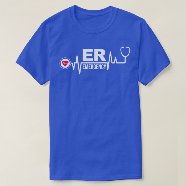 T-shirt Salle d'urgence Médecin Infirmière RN ER Infirmièr (Design devant)