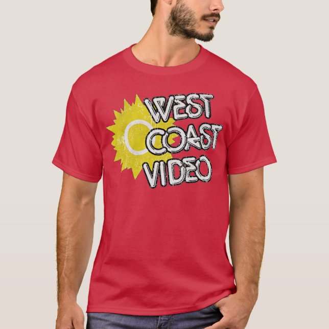 T-shirt Salle vidéo de la côte ouest (Devant)