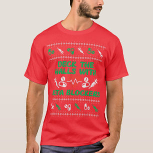 T-shirt Salles De Pont Avec Blockers Bêta Drôle Infirmière