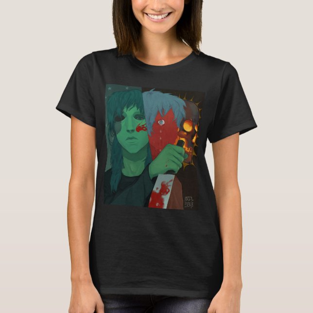 T-shirt Sally Face : peinture numérique (Devant)