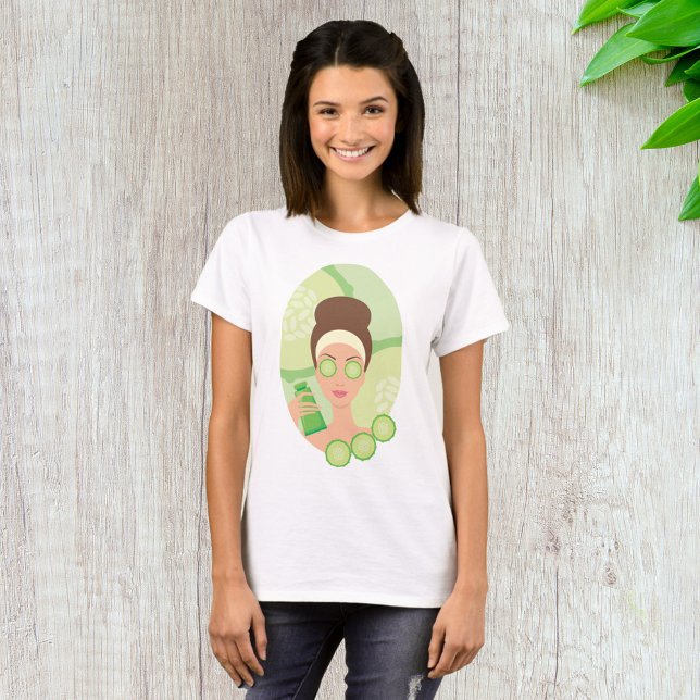 T-shirt Salon de beauté facial Spa au concombre (Créateur téléchargé)