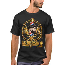 Salon de coiffure A&A Logo personnalisé | Barbier