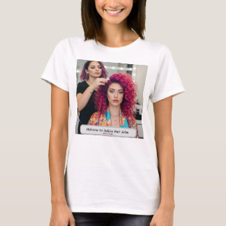 T-shirt Salon de coiffure élégant nom personnalisé