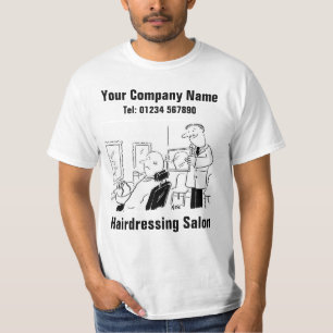 T-shirt Salon de coiffure ou barbier dessin animé
