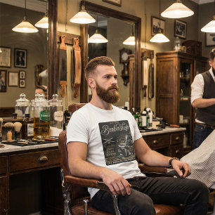 T-shirt Salon de coiffure pour hommes coupes de cheveux ré